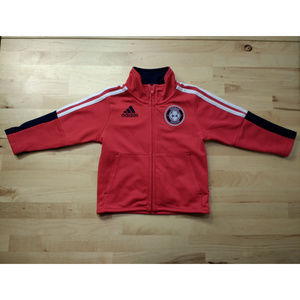 Adidas Red Track Jacket Kids Toddler Size 9 Months